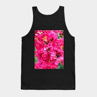 Bright Pink Flowers Tank Top